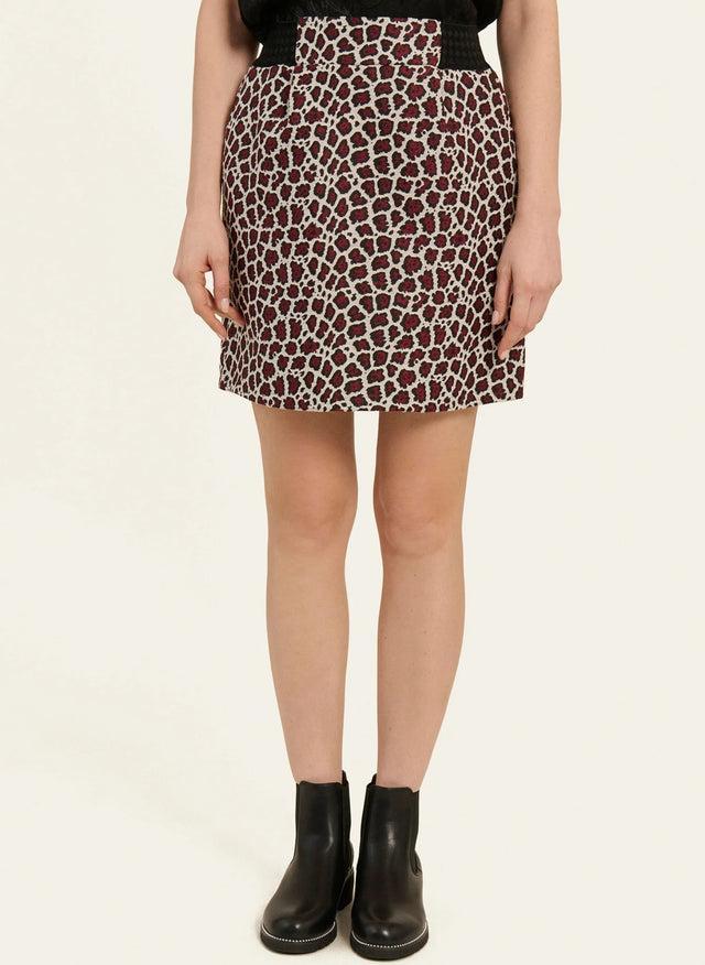 Naf Naf Jupe Katio Fusion Rouge/Ecru