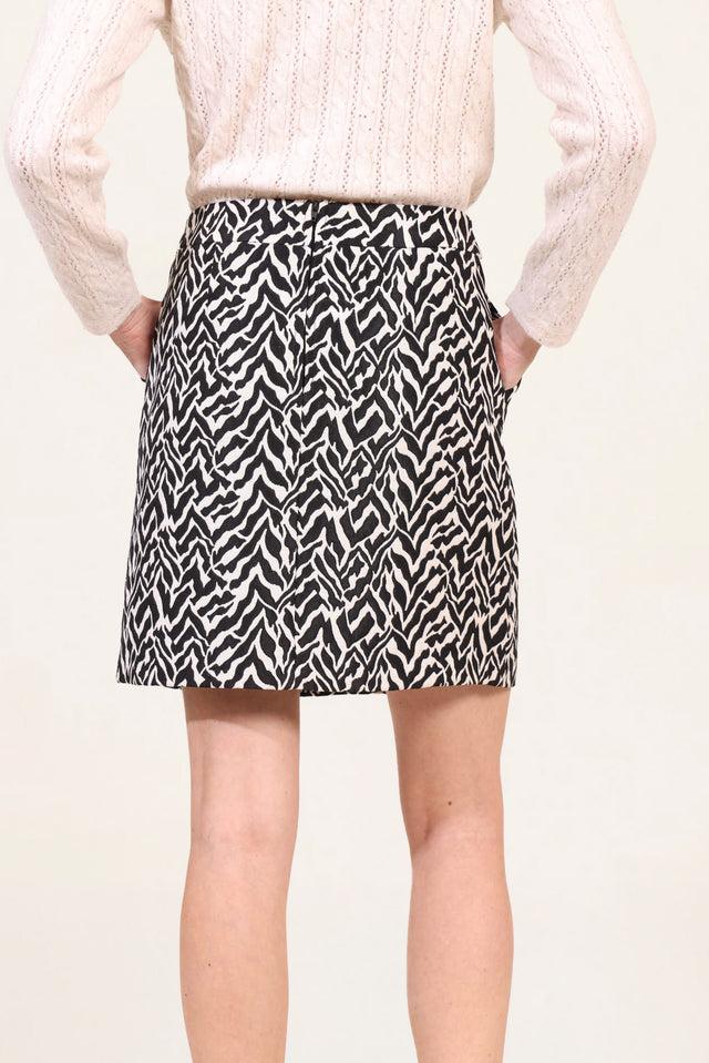 Naf Naf Jupe Lezebre Lezebre Noir/Blanc