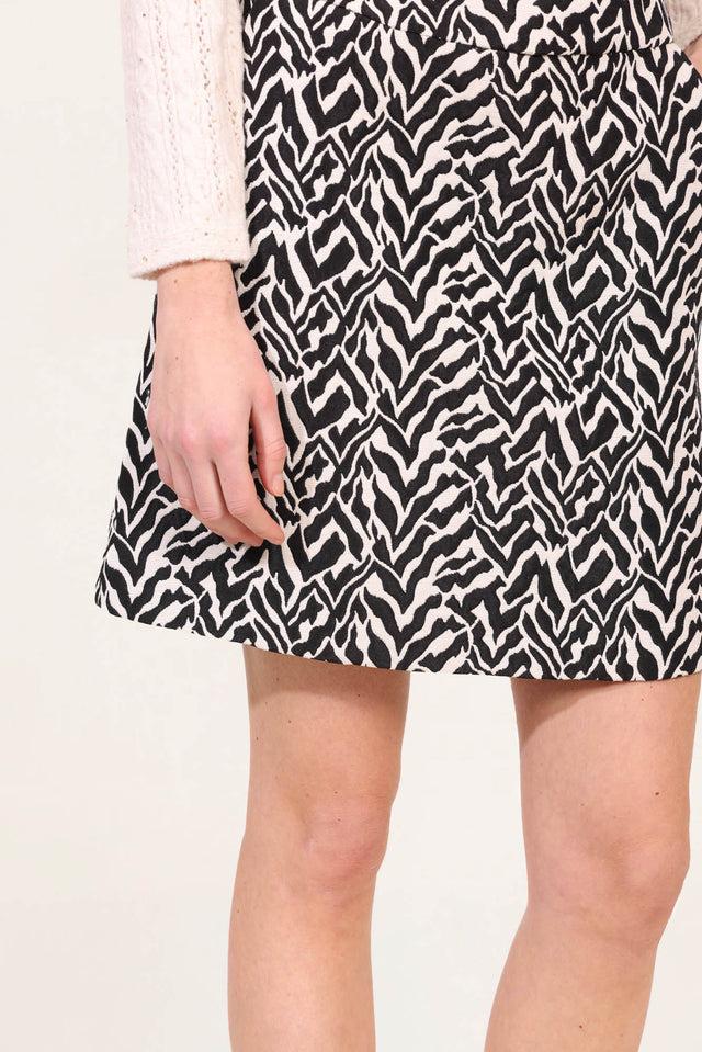 Naf Naf Jupe Lezebre Lezebre Noir/Blanc