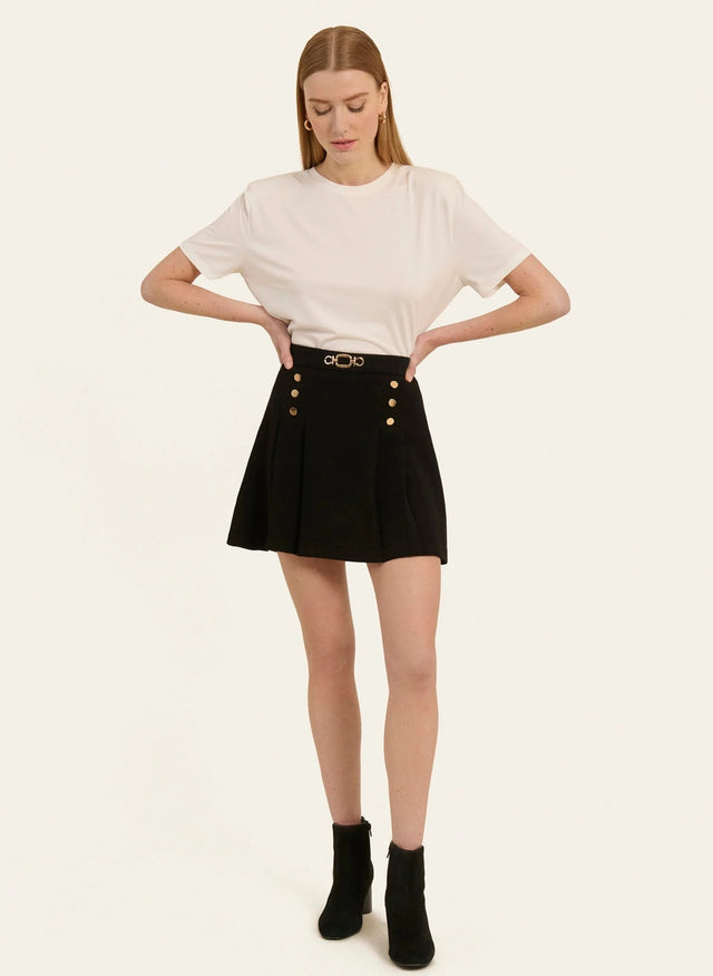 naf naf Jupe Plicou Noir