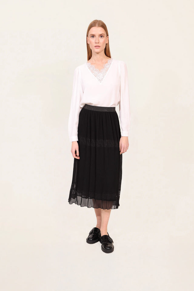 naf naf Jupe Pligo Noir