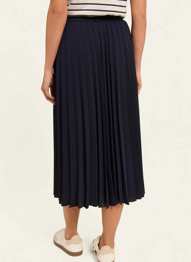 Naf Naf Jupe Plisse Marine
