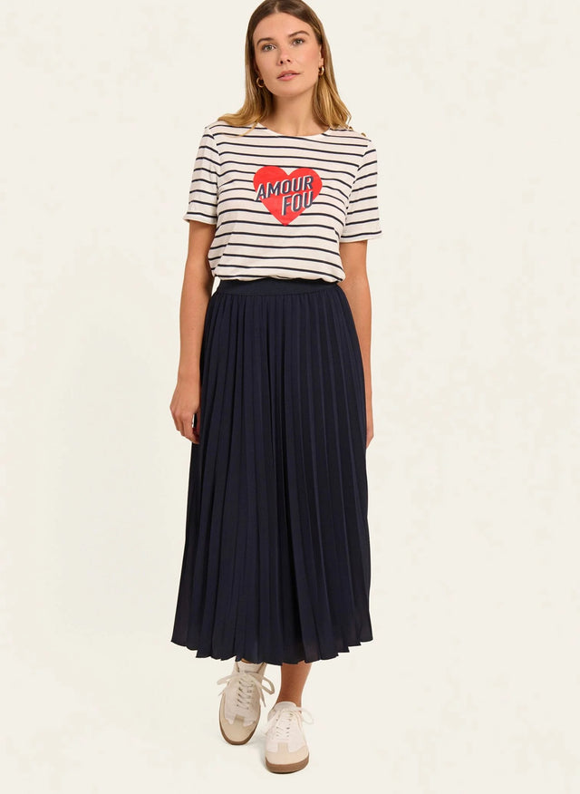 naf naf Jupe Plisse Marine