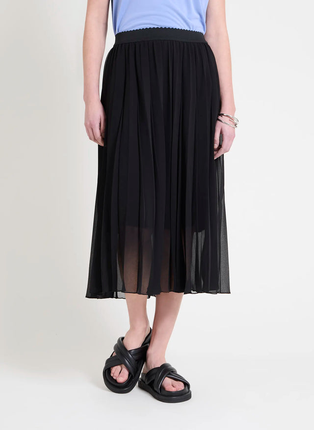 Naf Naf Jupe Plisse Up Noir