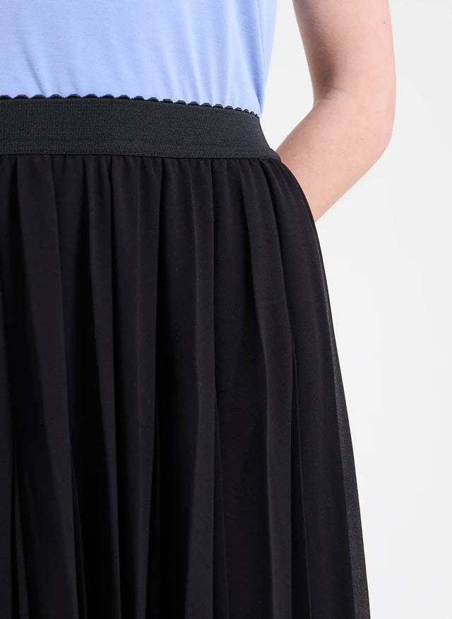 Naf Naf Jupe Plisse Up Noir