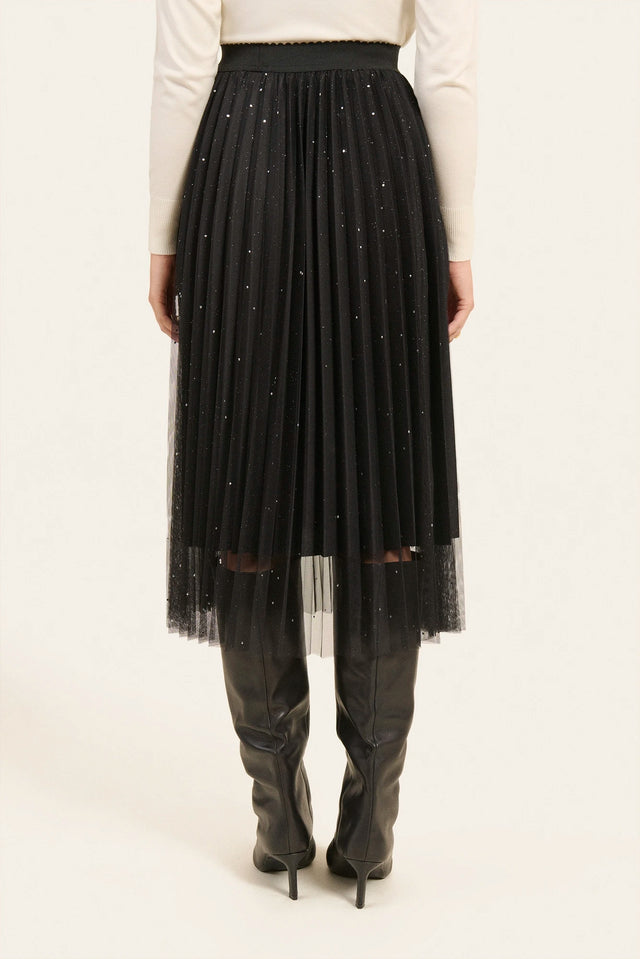 Naf Naf Jupe Plistars Noir