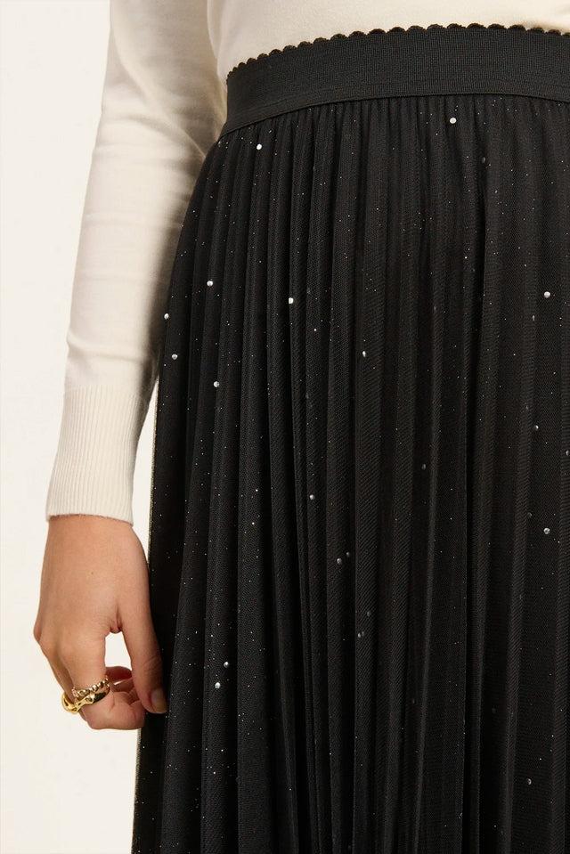 Naf Naf Jupe Plistars Noir