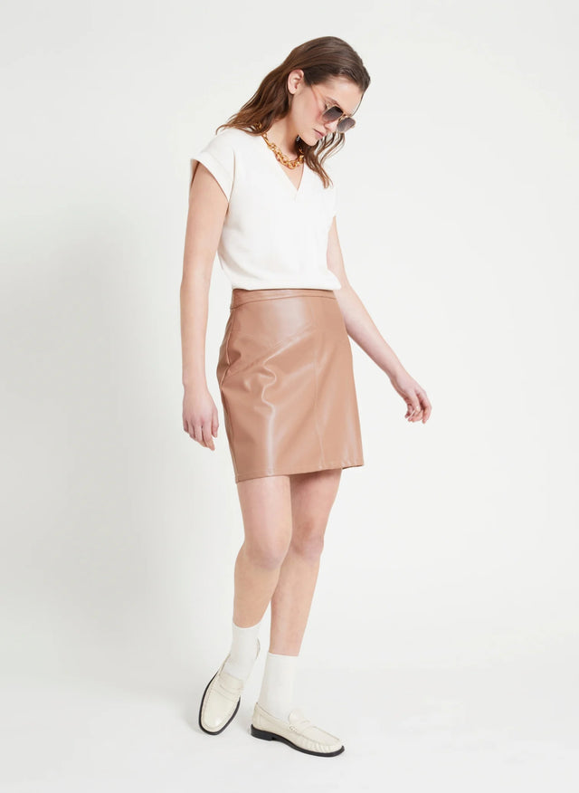 naf naf Jupe Saly Beige Fonce