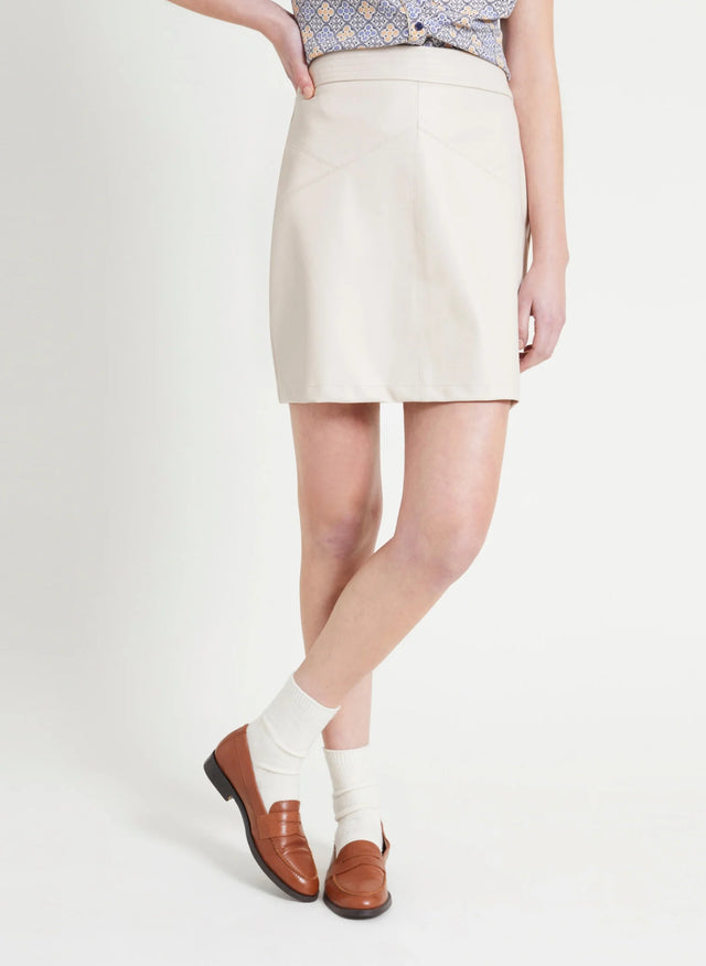 Naf Naf Jupe Saly Creme