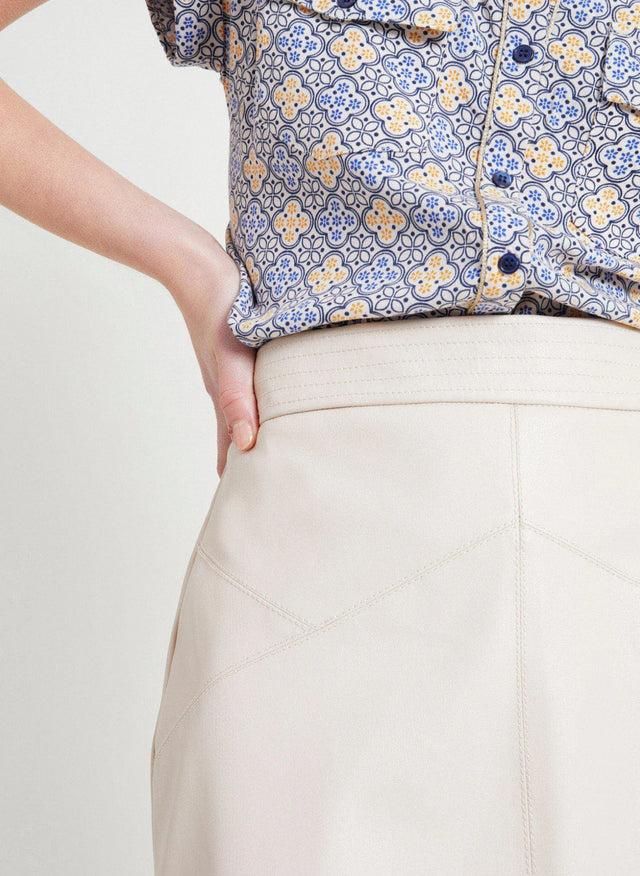 Naf Naf Jupe Saly Creme