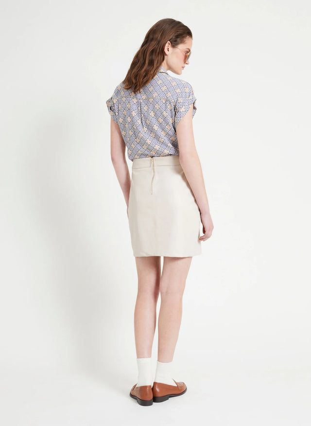 Naf Naf Jupe Saly Creme