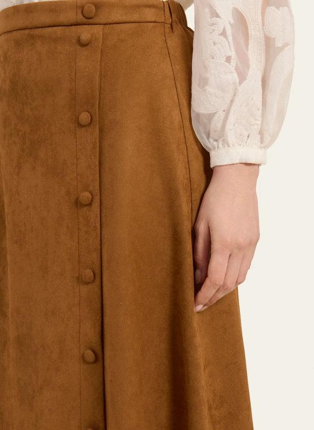 Naf Naf Jupe Tulipe Camel