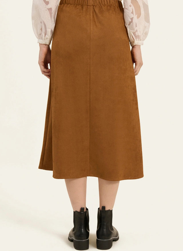 Naf Naf Jupe Tulipe Camel