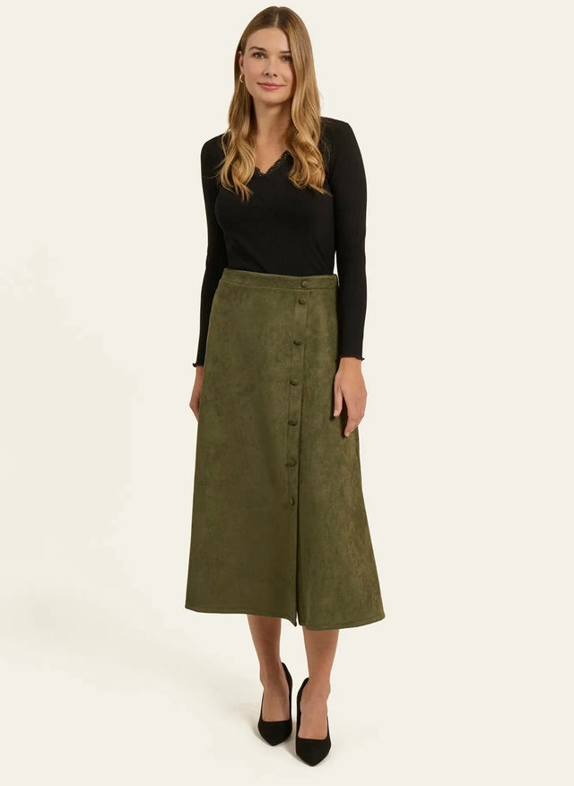 Naf Naf Jupe Tulipe Kaki