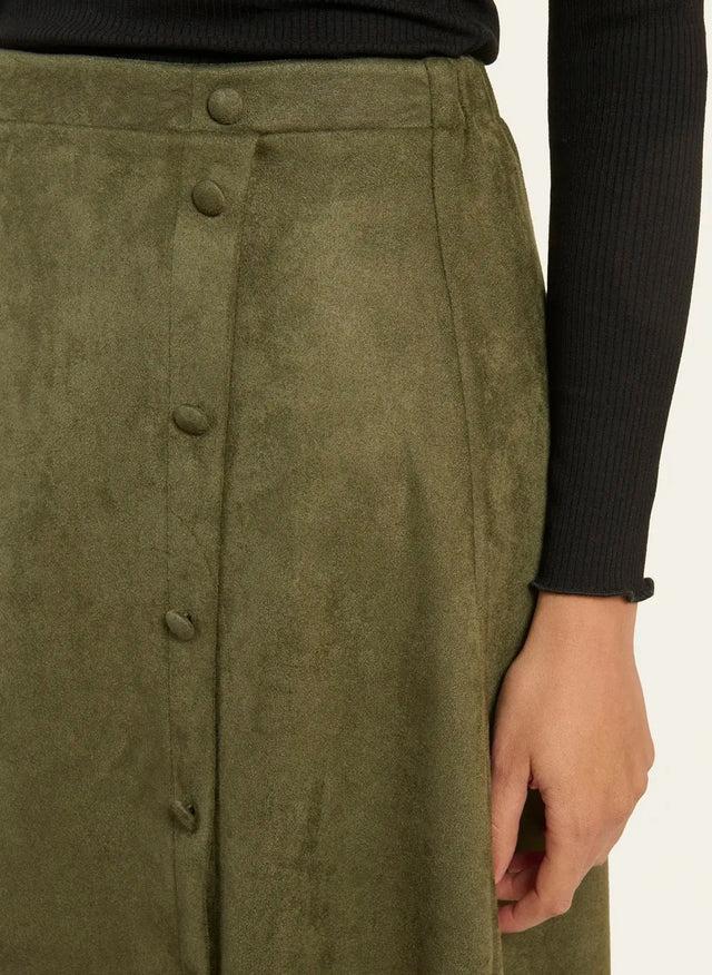 Naf Naf Jupe Tulipe Kaki