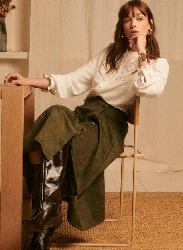 naf naf Jupe Tulipe Kaki