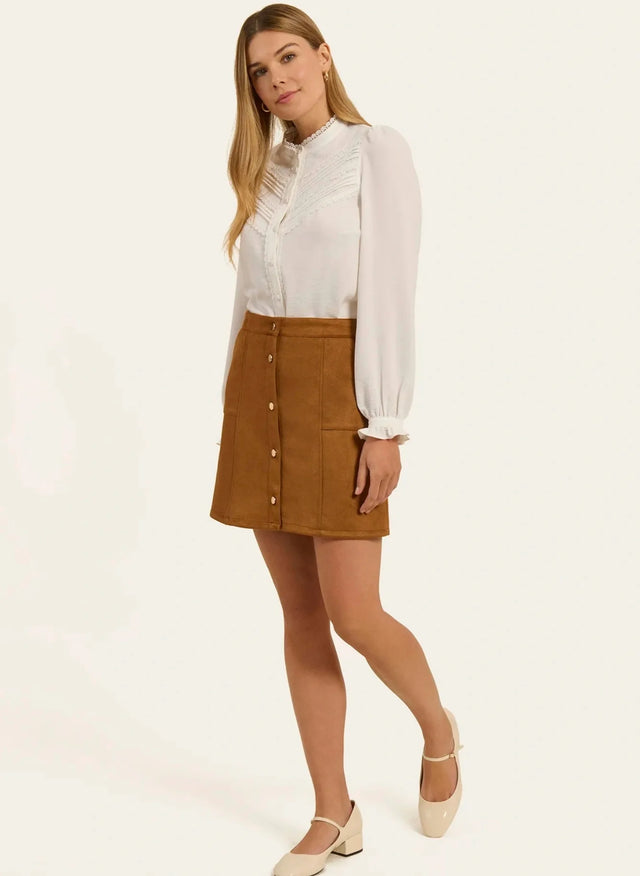 naf naf Jupe Western Camel