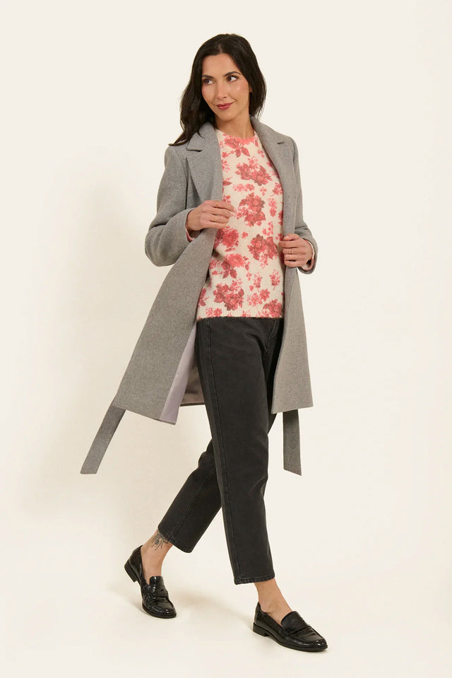 Naf Naf Manteau Achameau Gris