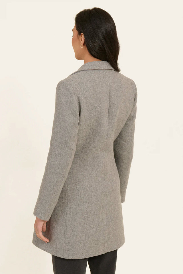 Naf Naf Manteau Achameau Gris