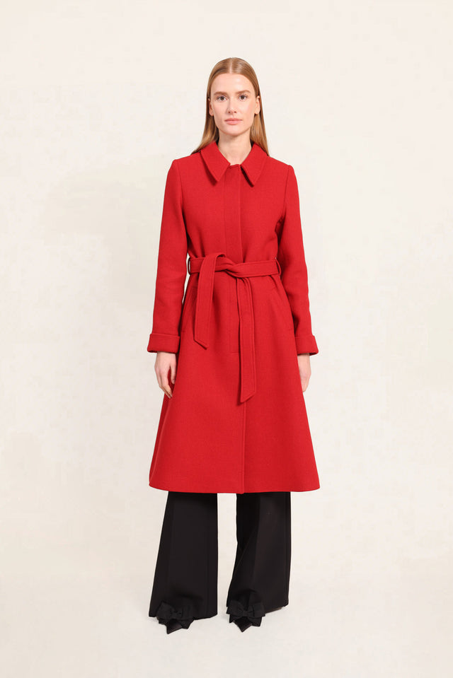 Naf Naf Manteau Anaya Rouge