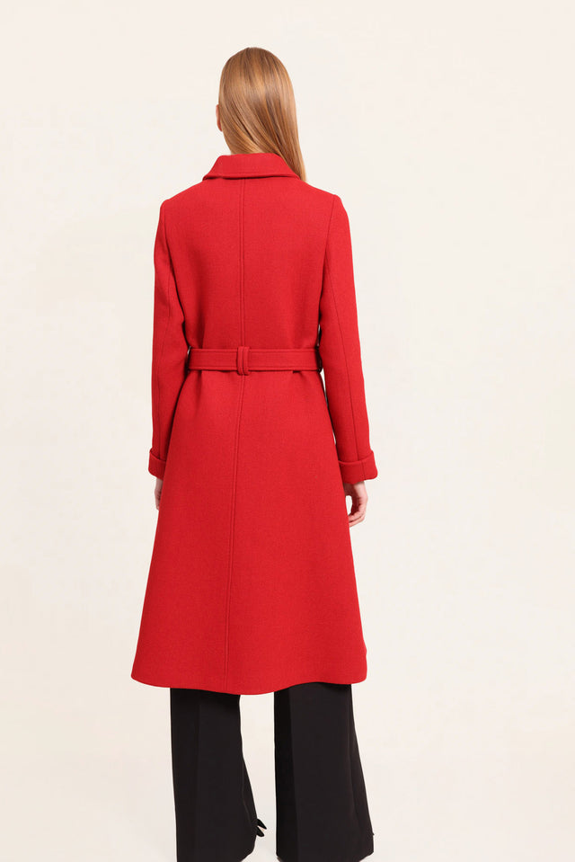 Naf Naf Manteau Anaya Rouge