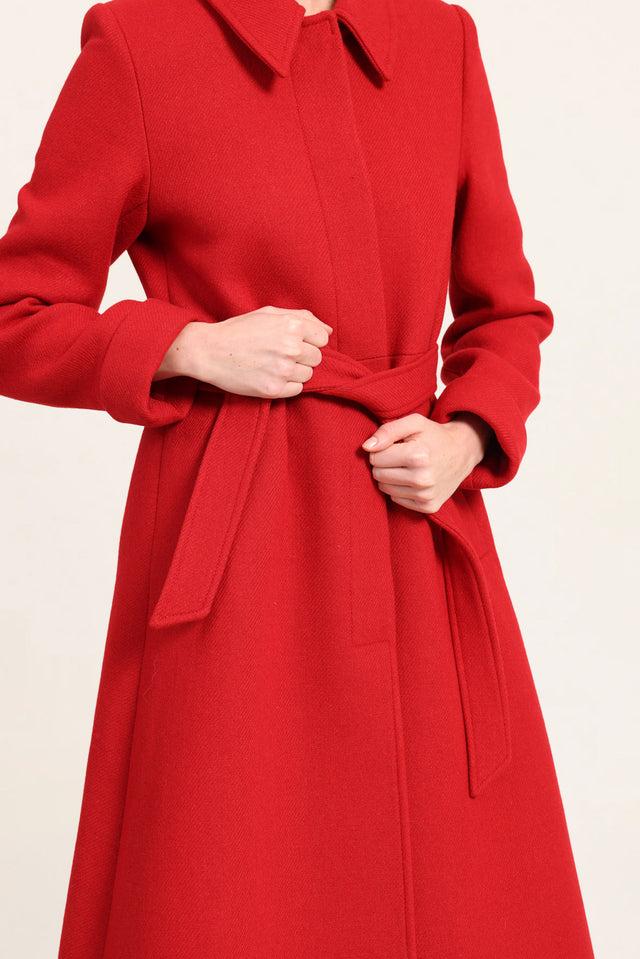 Naf Naf Manteau Anaya Rouge