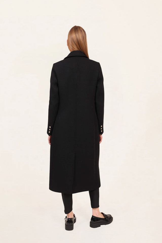 Naf Naf Manteau Anouki Noir