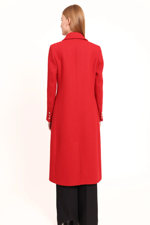 Naf Naf Manteau Anouki Rouge