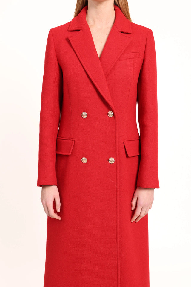 Naf Naf Manteau Anouki Rouge