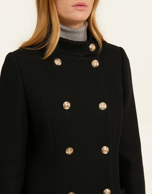 Naf Naf Manteau Aromda Noir
