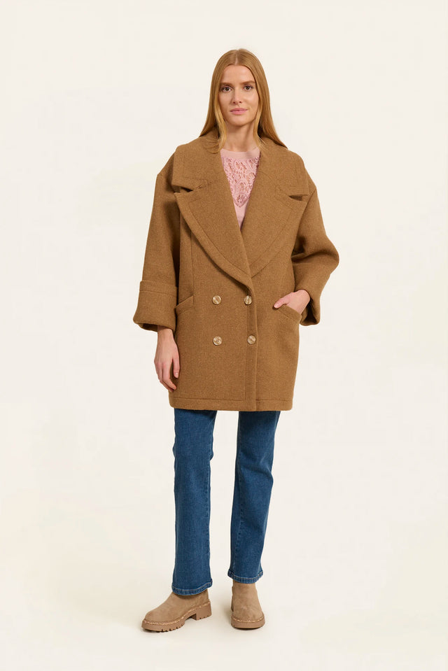 Naf Naf Manteau Ben Camel
