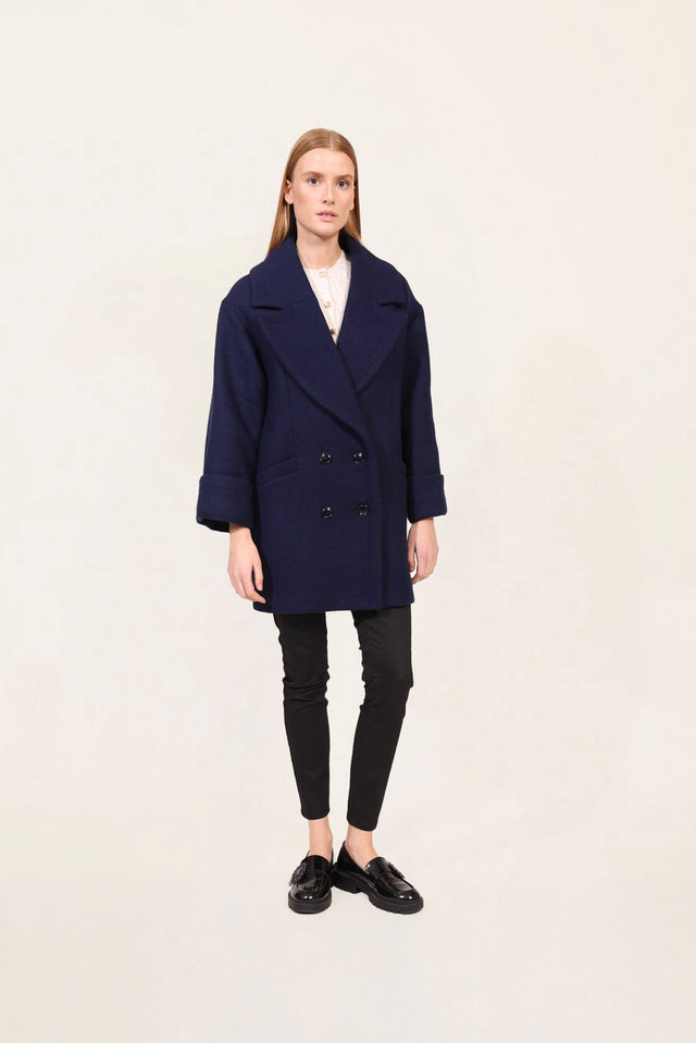 Naf Naf Manteau Ben Marine