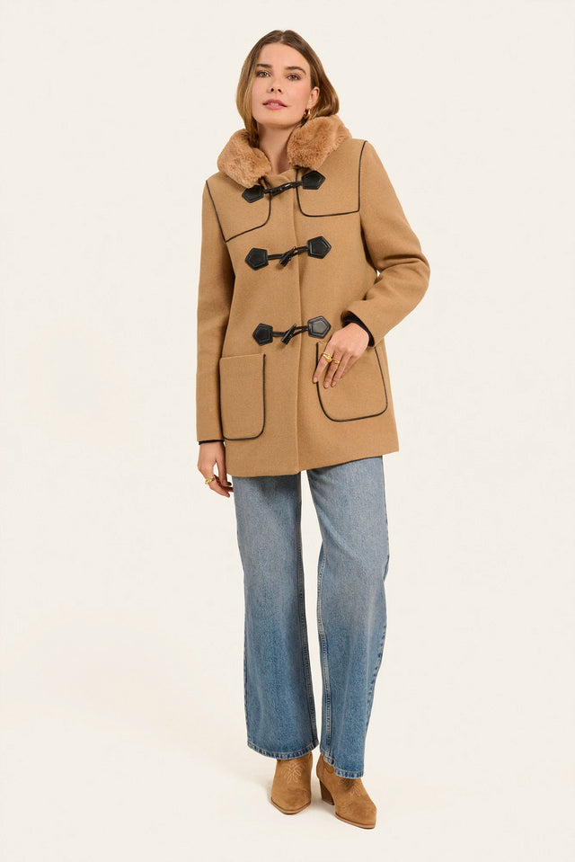 Naf Naf Manteau Diena Camel