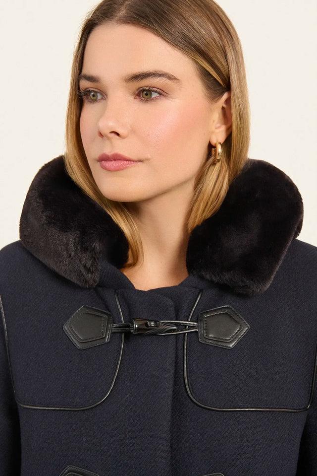 Naf Naf Manteau Diena Marine