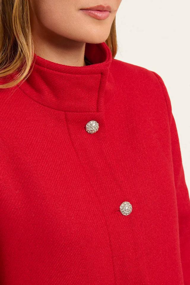 Naf Naf Manteau Monalisa Rouge