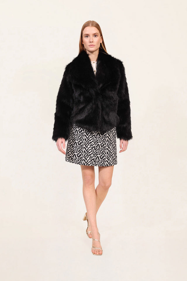 Naf Naf Manteau Peru Black