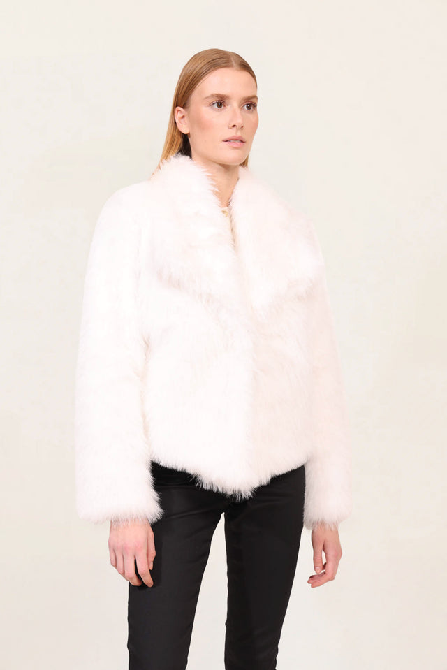 Naf Naf Manteau Peru White