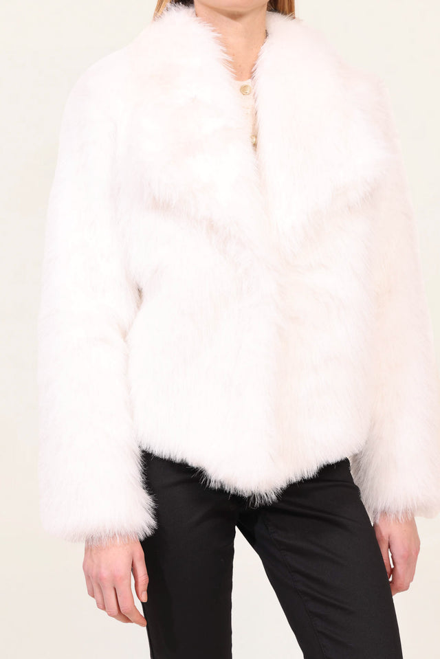 Naf Naf Manteau Peru White