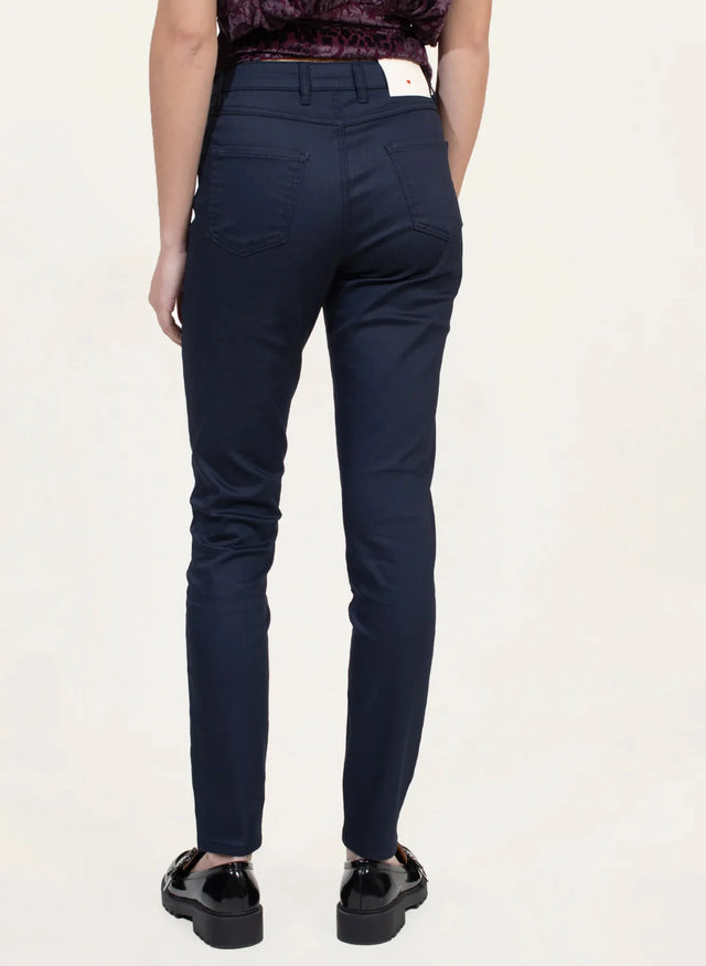Naf Naf Pantalon Coaty Bleu Marine