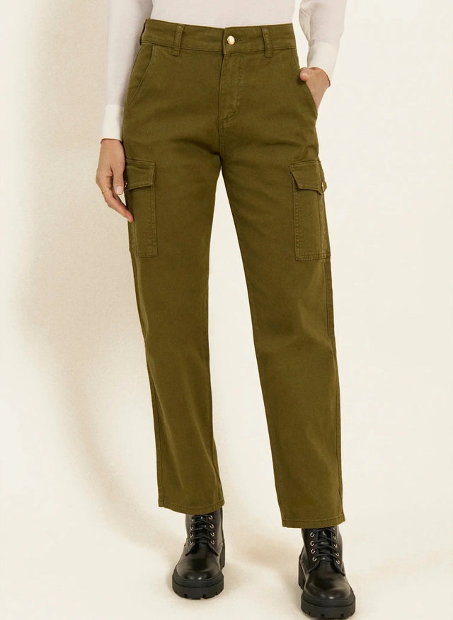 Naf Naf Pantalon Fargo Kaki Fonce