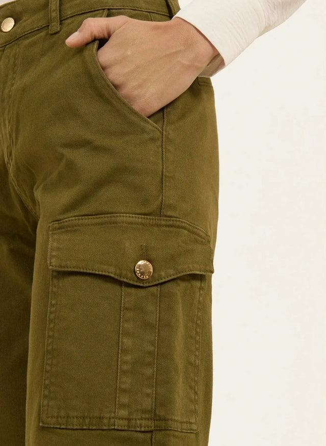 Naf Naf Pantalon Fargo Kaki Fonce