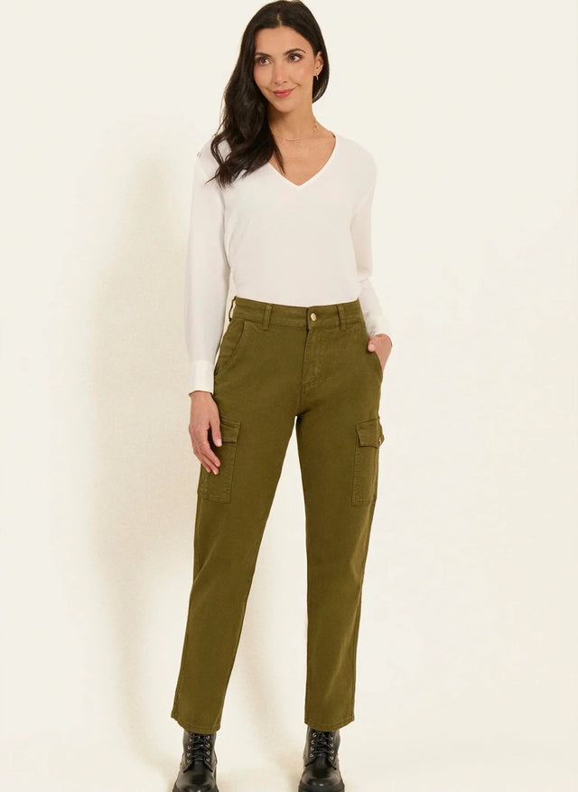 naf naf Pantalon Fargo Kaki Fonce