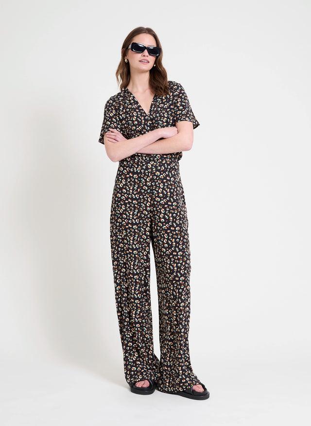 naf naf Pantalon Foret Imprime