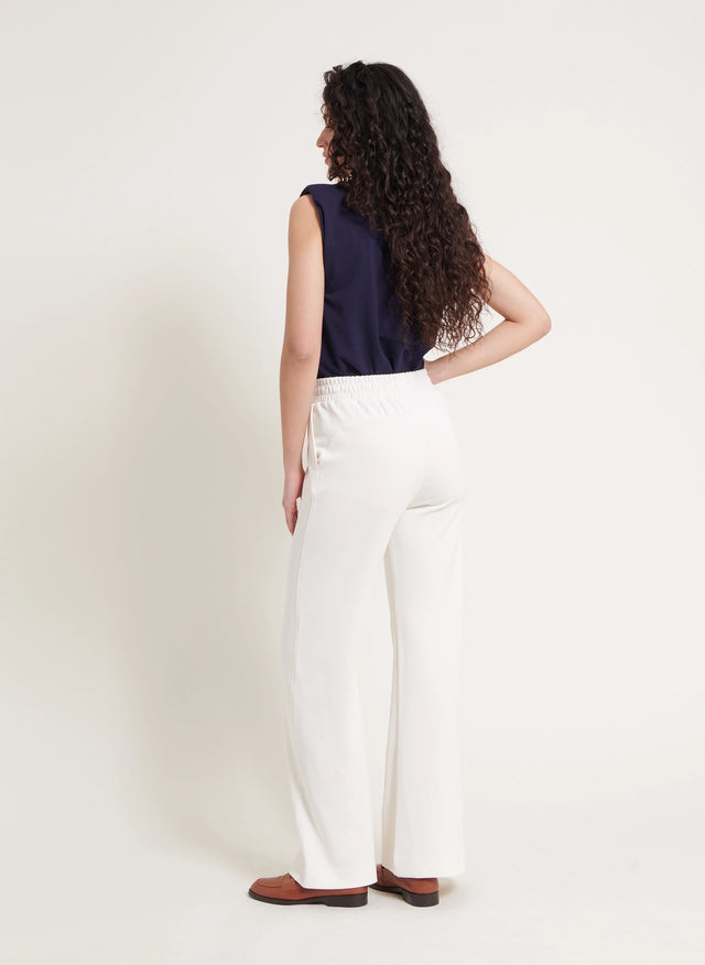 Naf Naf Pantalon Jogger Teyk Ecru