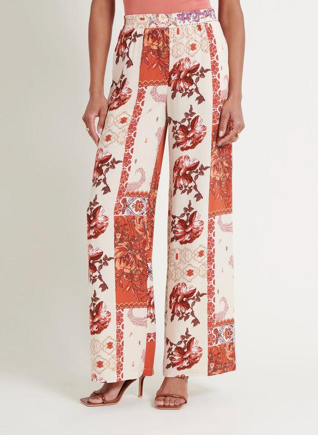 Naf Naf Pantalon Kimono Imprime