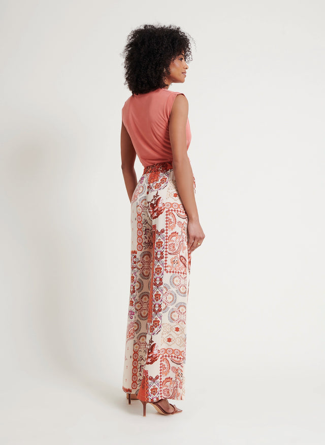 Naf Naf Pantalon Kimono Imprime