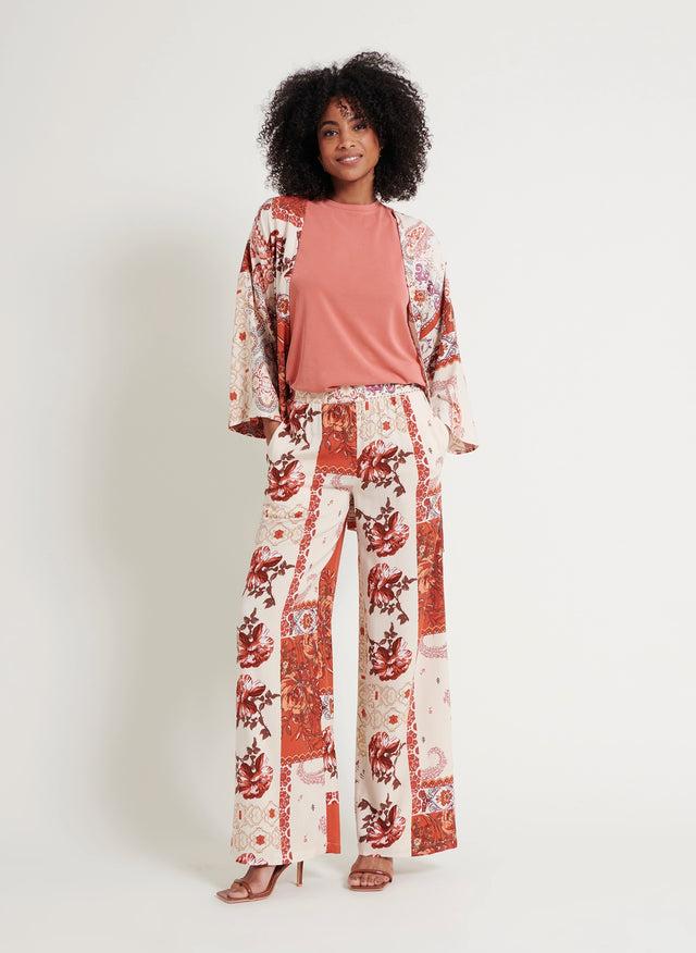 naf naf Pantalon Kimono Imprime