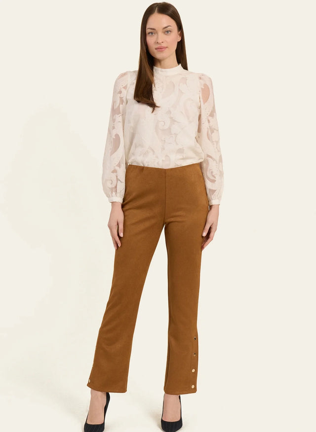 naf naf Pantalon Poster Camel