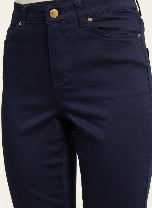 Naf Naf Pantalon Power Skinny Bleu Marine