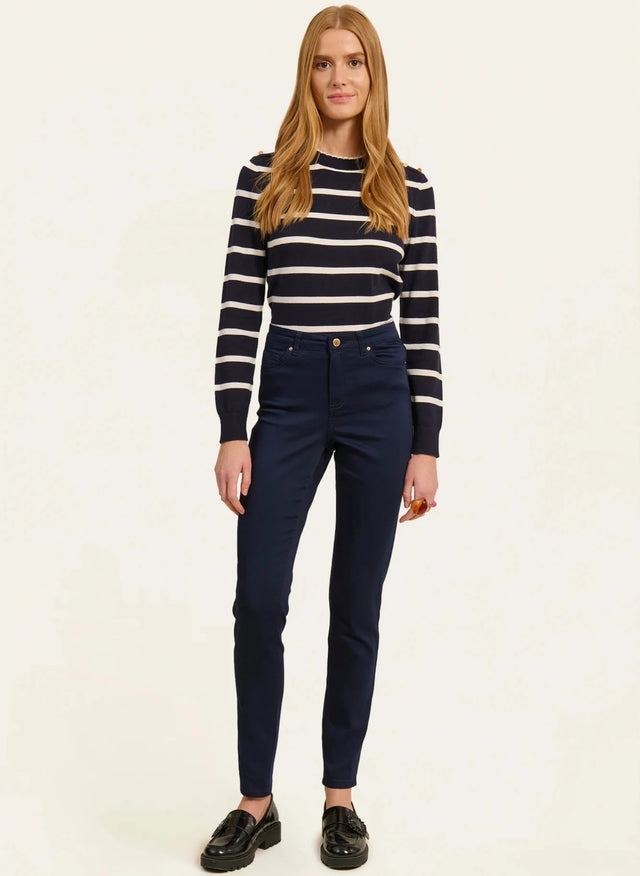 naf naf Pantalon Power Skinny Bleu Marine
